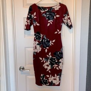 Professional body fitting floral dress